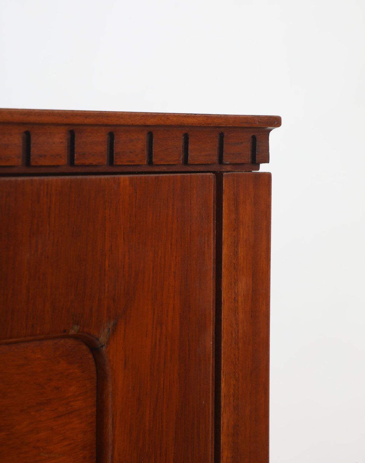 Paolo Buffa Mahogany & Brass Drop-Down Desk Italy, 1950