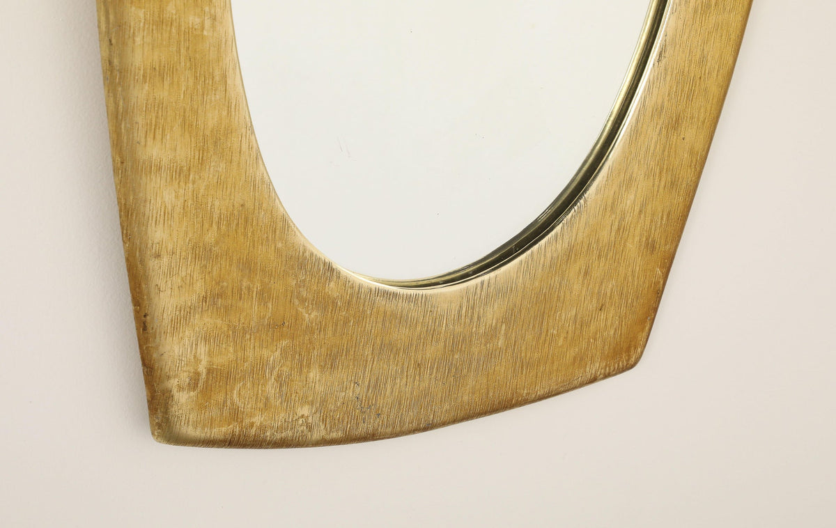 Italian 1960's Brass Framed Mirror