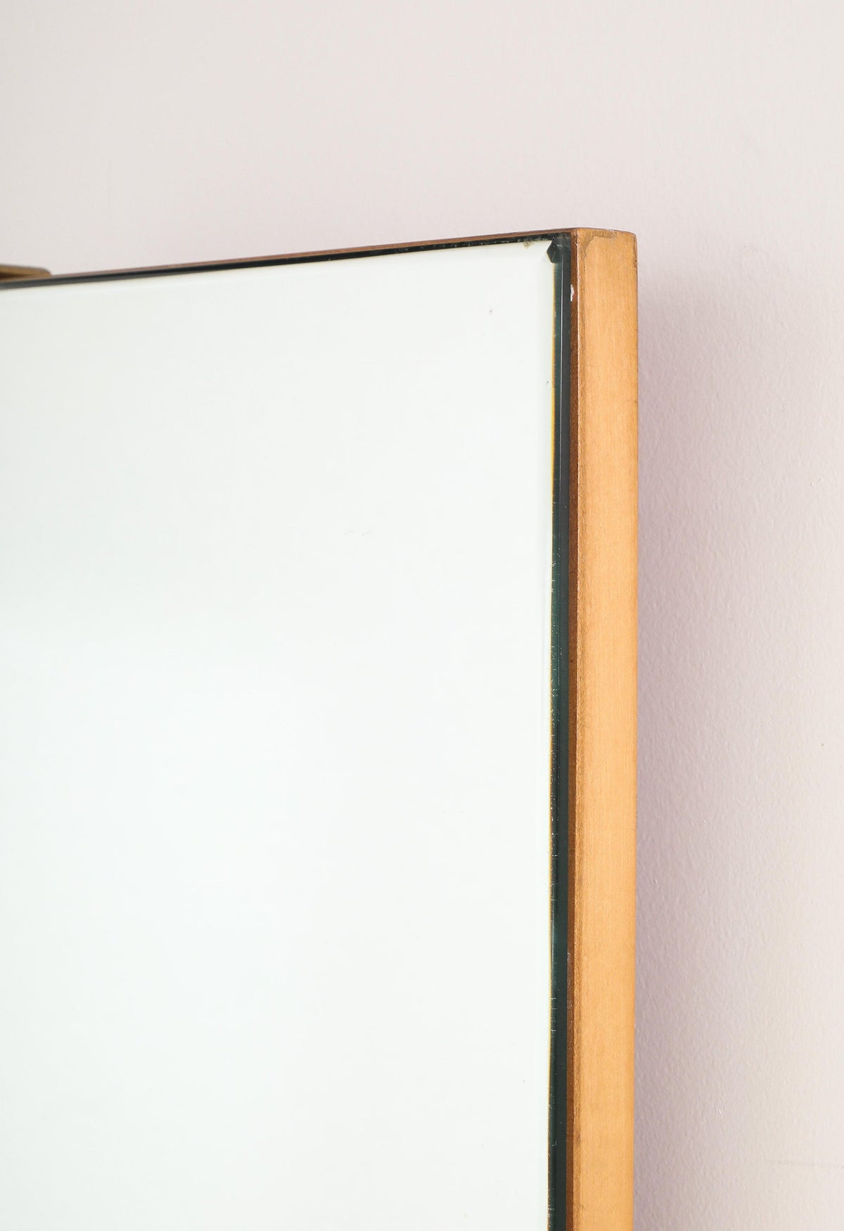 Giovanni Gariboldi 1950s Wall Mirrors: Italian Modernist Glass & Brass