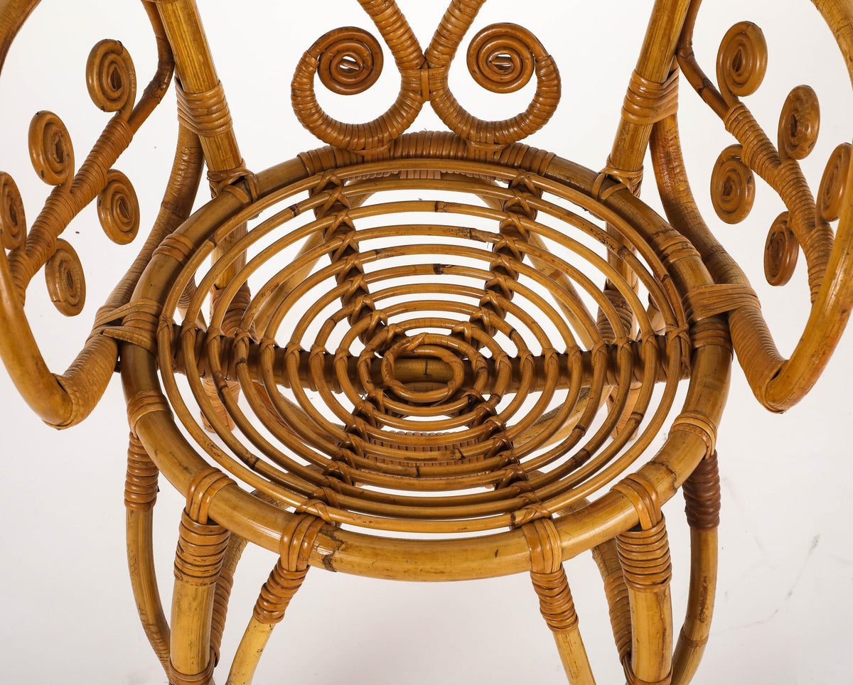 Italian 1950's Bamboo Armchair