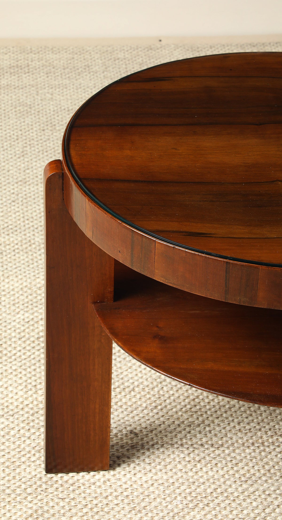 Italian 1930's Art Deco Walnut Side Table