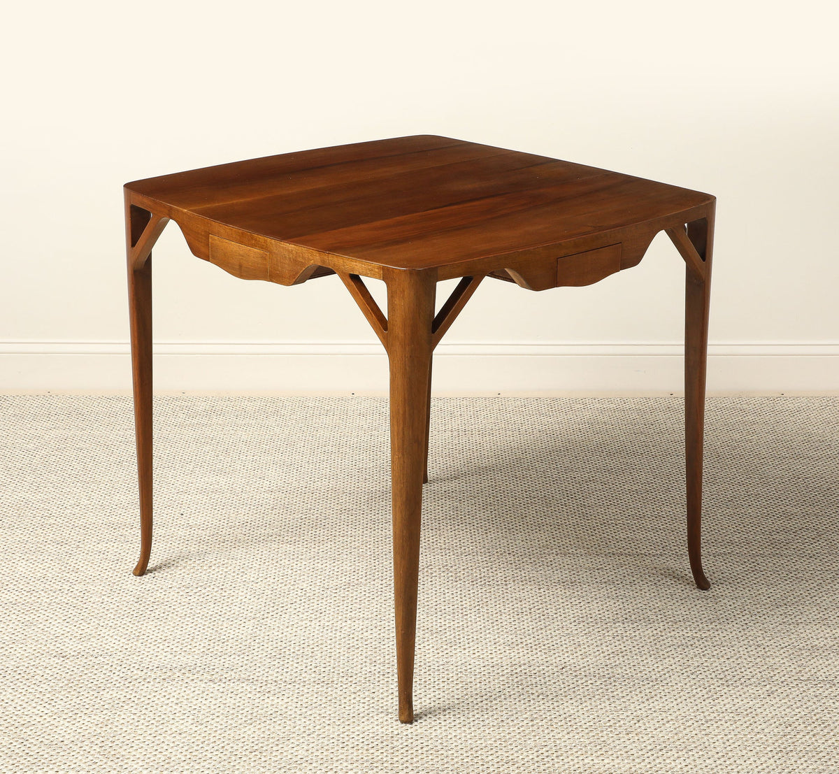 Italian 1920's Walnut Game Table