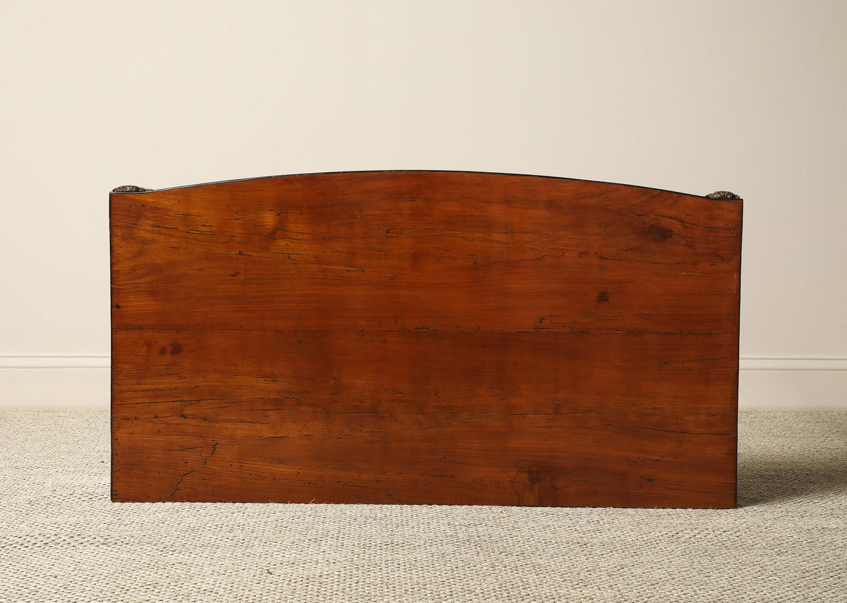 Italian Neoclassical Walnut Side Table with Carved Satyr Mounts