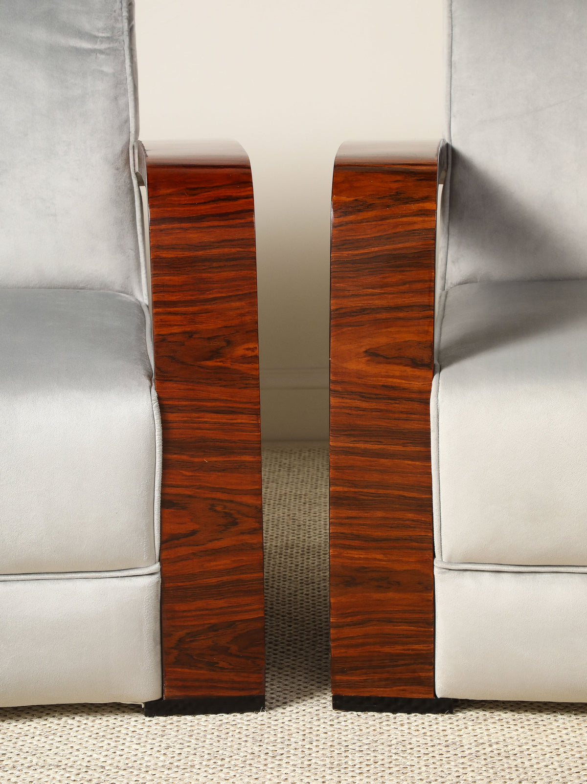 Pair of Italian Moderne Lounge Chairs