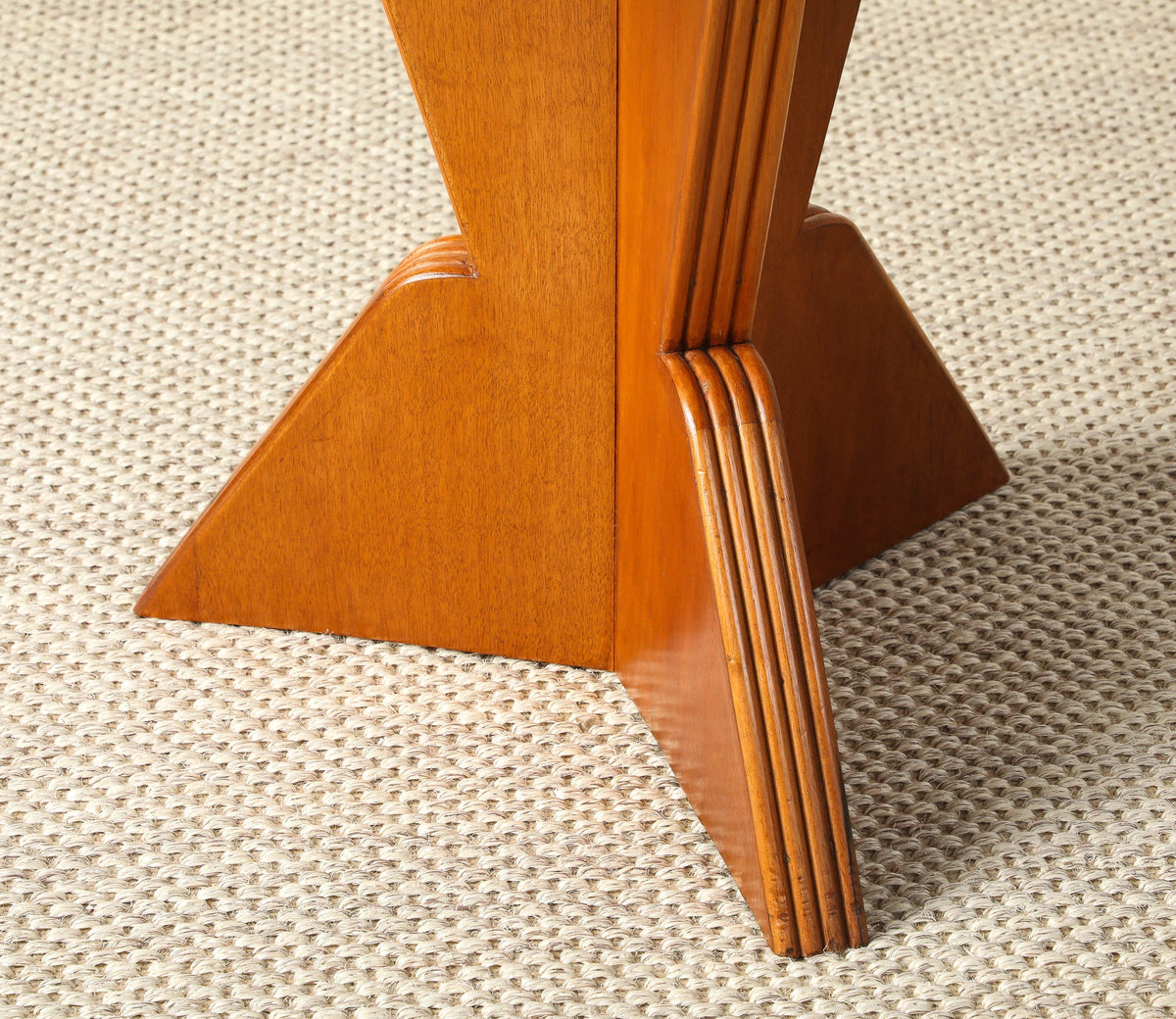Gio Ponti Carved Walnut Side / Cocktail Table, 1939