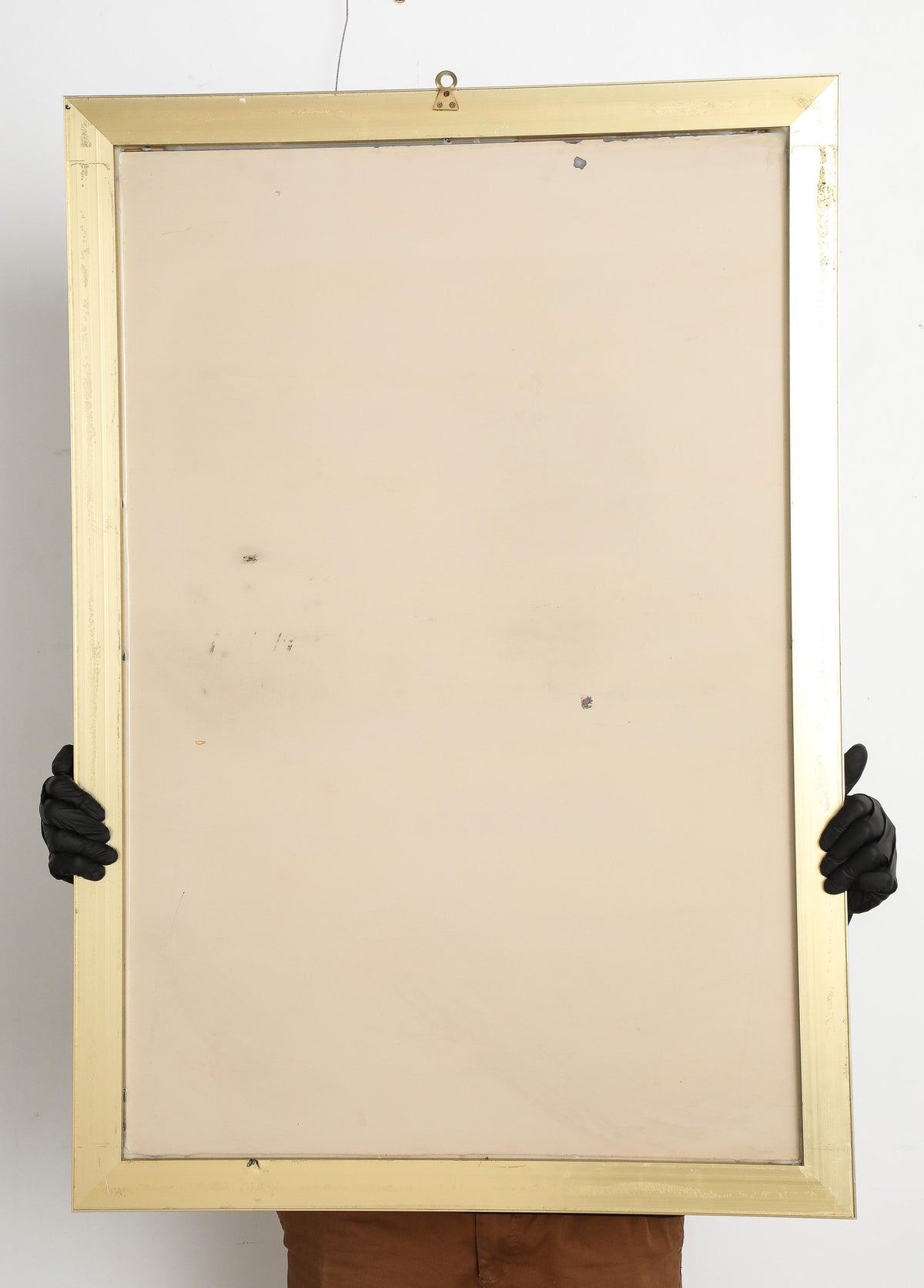 Willy Rizzo Brushed Brass Wall Mirror, Italy, Modern, Circa 1970