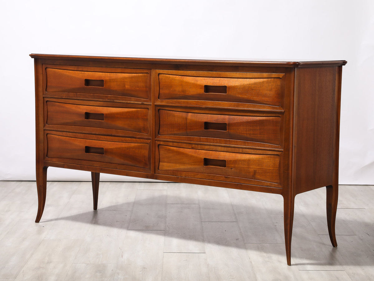Northern Italian Walnut Commode, Italy, circa 1950