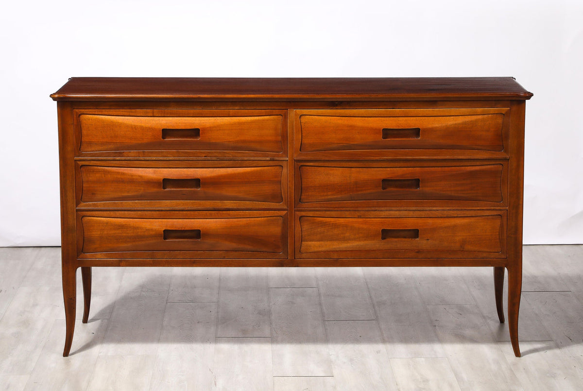 Northern Italian Walnut Commode, Italy, circa 1950