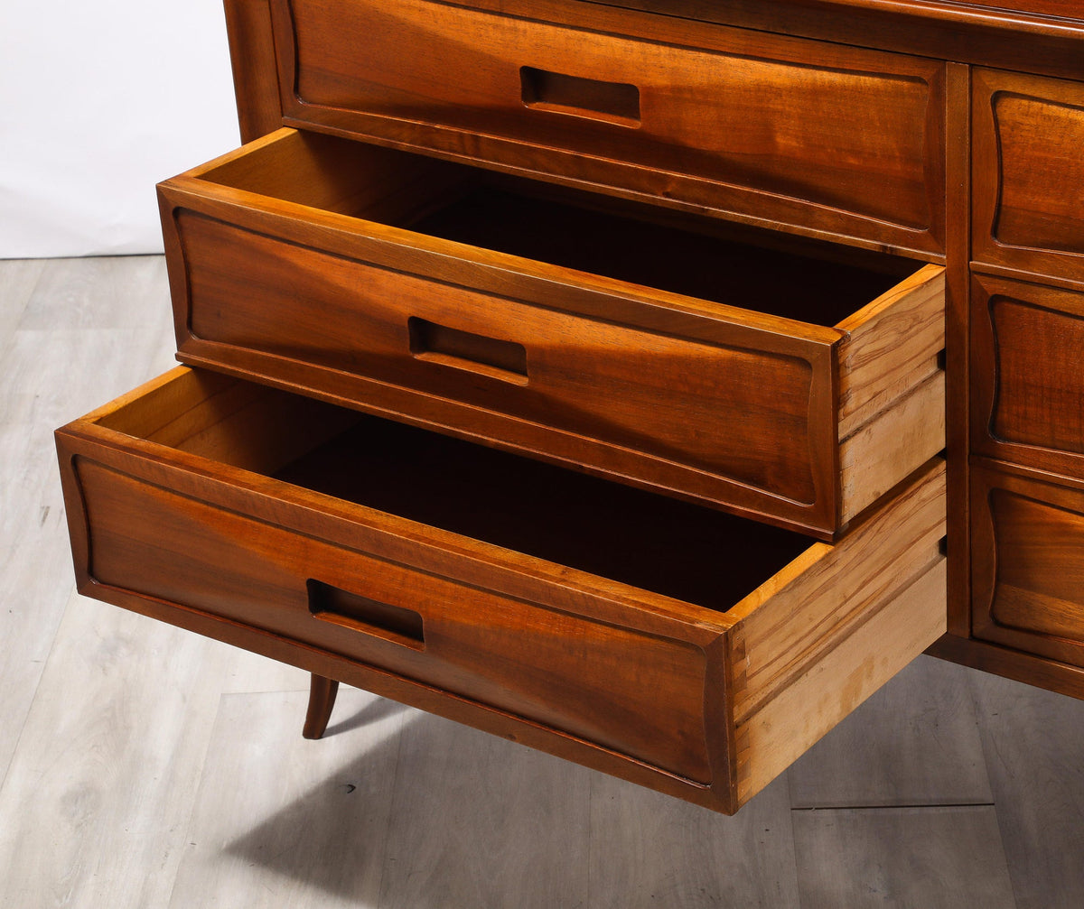 Northern Italian Walnut Commode, Italy, circa 1950