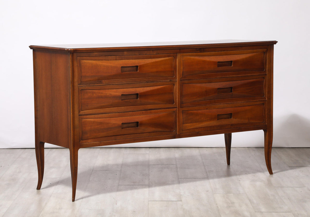 Northern Italian Walnut Commode, Italy, circa 1950
