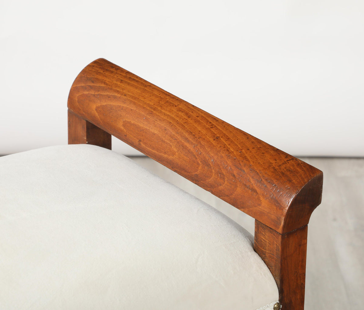 Italian Carved Walnut Stools, Art Deco, 1940
