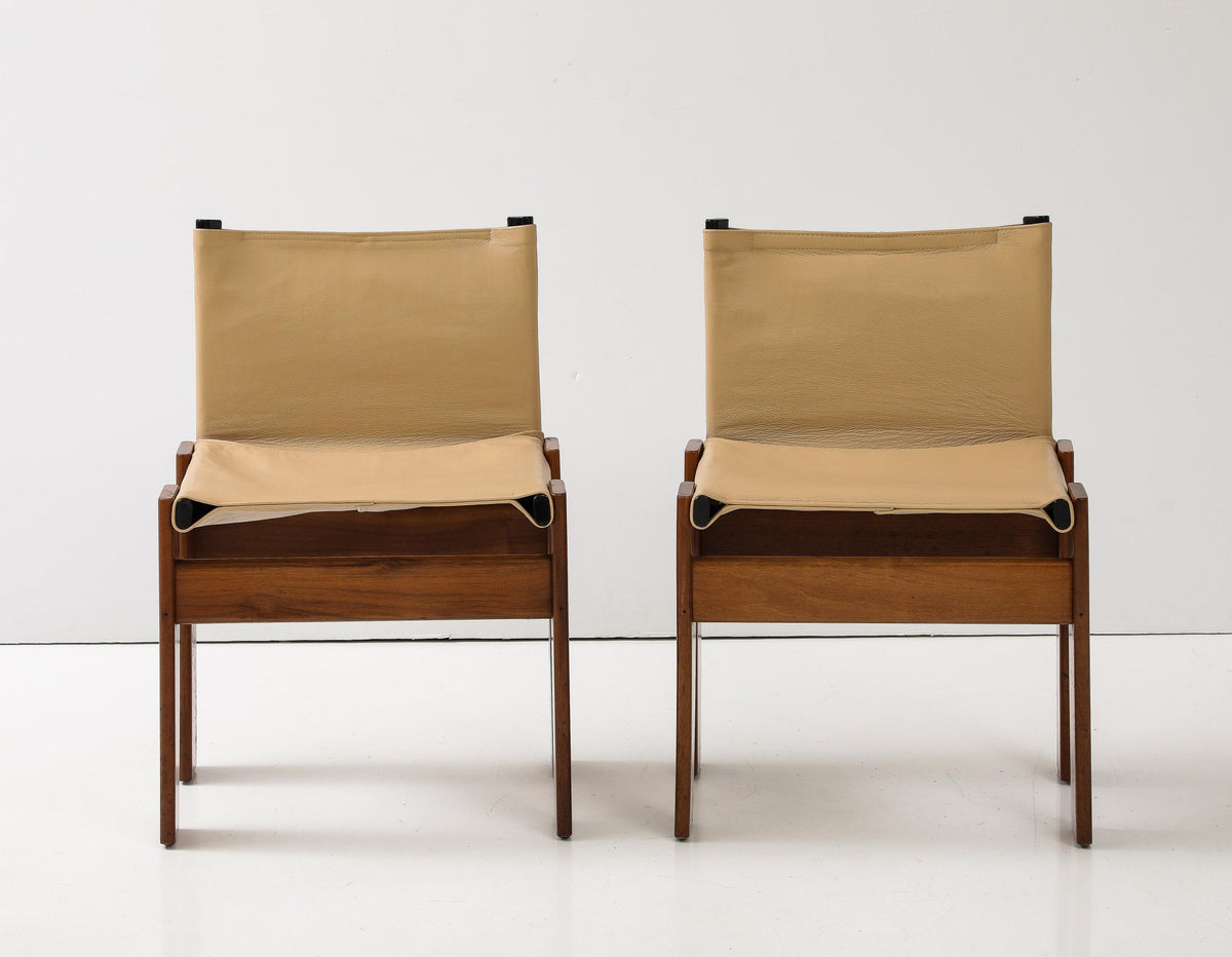 Afra & Tobia Scarpa Monk Chairs for Molteni, Italy, 1974