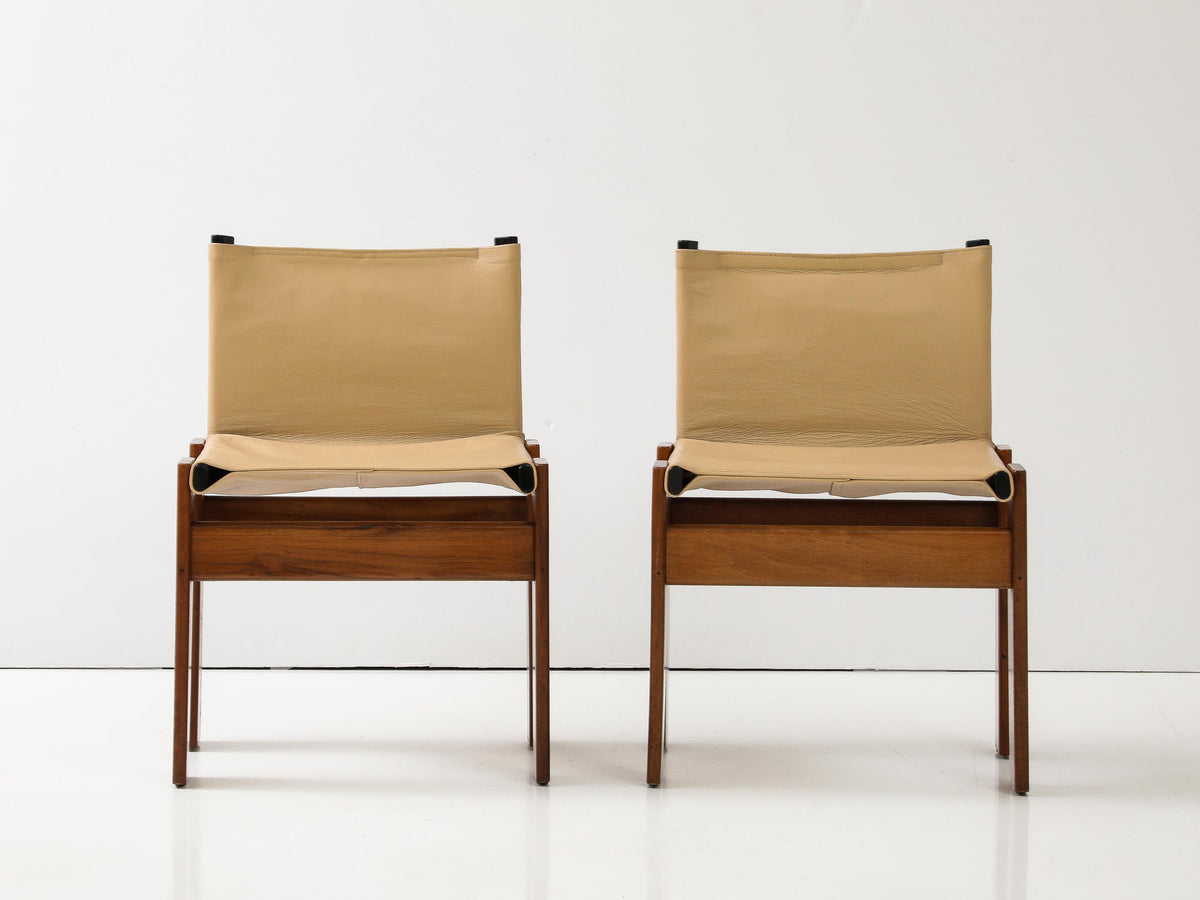 Afra & Tobia Scarpa Monk Chairs for Molteni, Italy, 1974