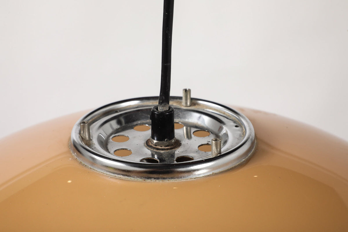 Harvey Guzzini Pendant Chandelier, Caramel Brown, 1970