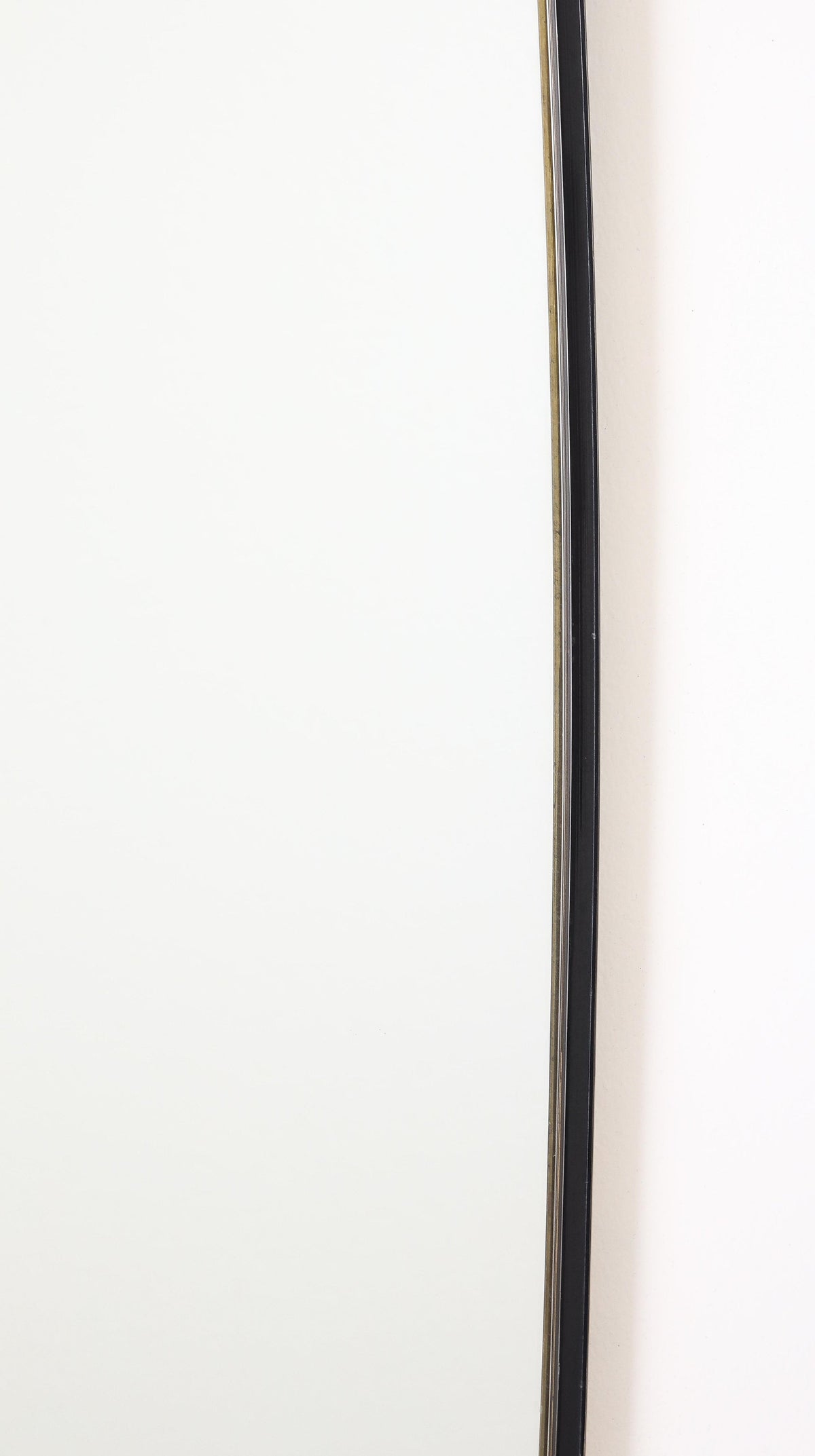 Italian 1950's Metal and Brass Mirror
