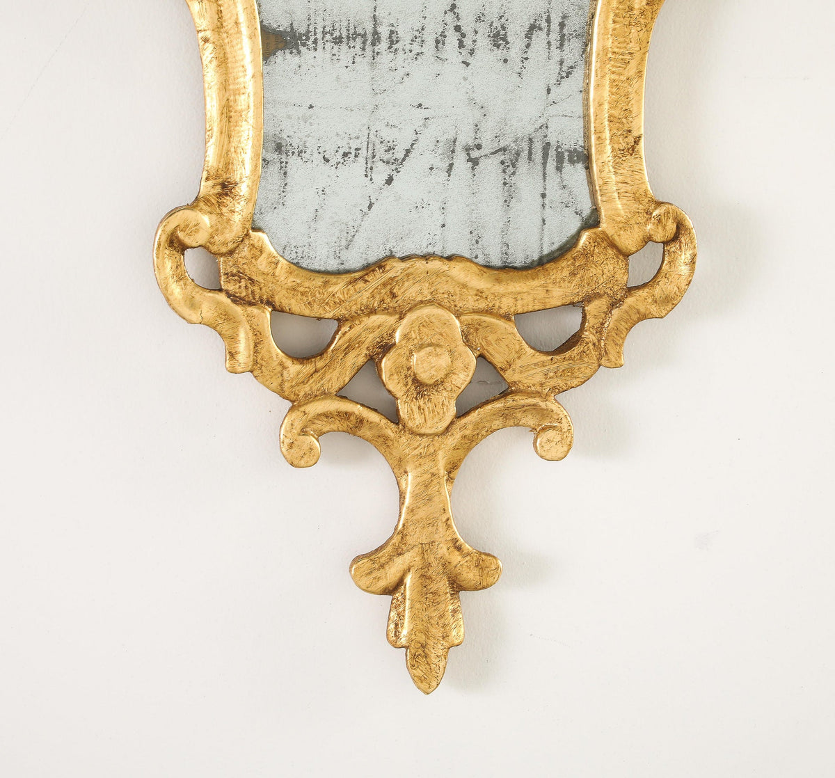 Pair of Spanish Rococo Carved and Gilded Wood Wall Mirrors, 1760
