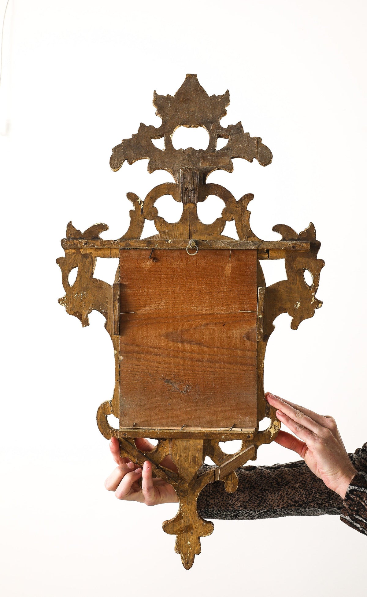 Pair of Spanish Rococo Carved and Gilded Wood Wall Mirrors, 1760