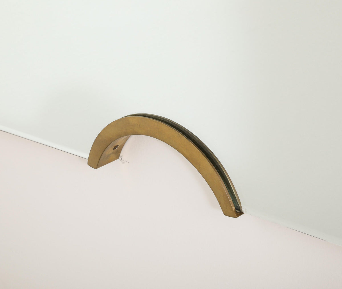 Giovanni Gariboldi 1950s Wall Mirrors: Italian Modernist Glass & Brass
