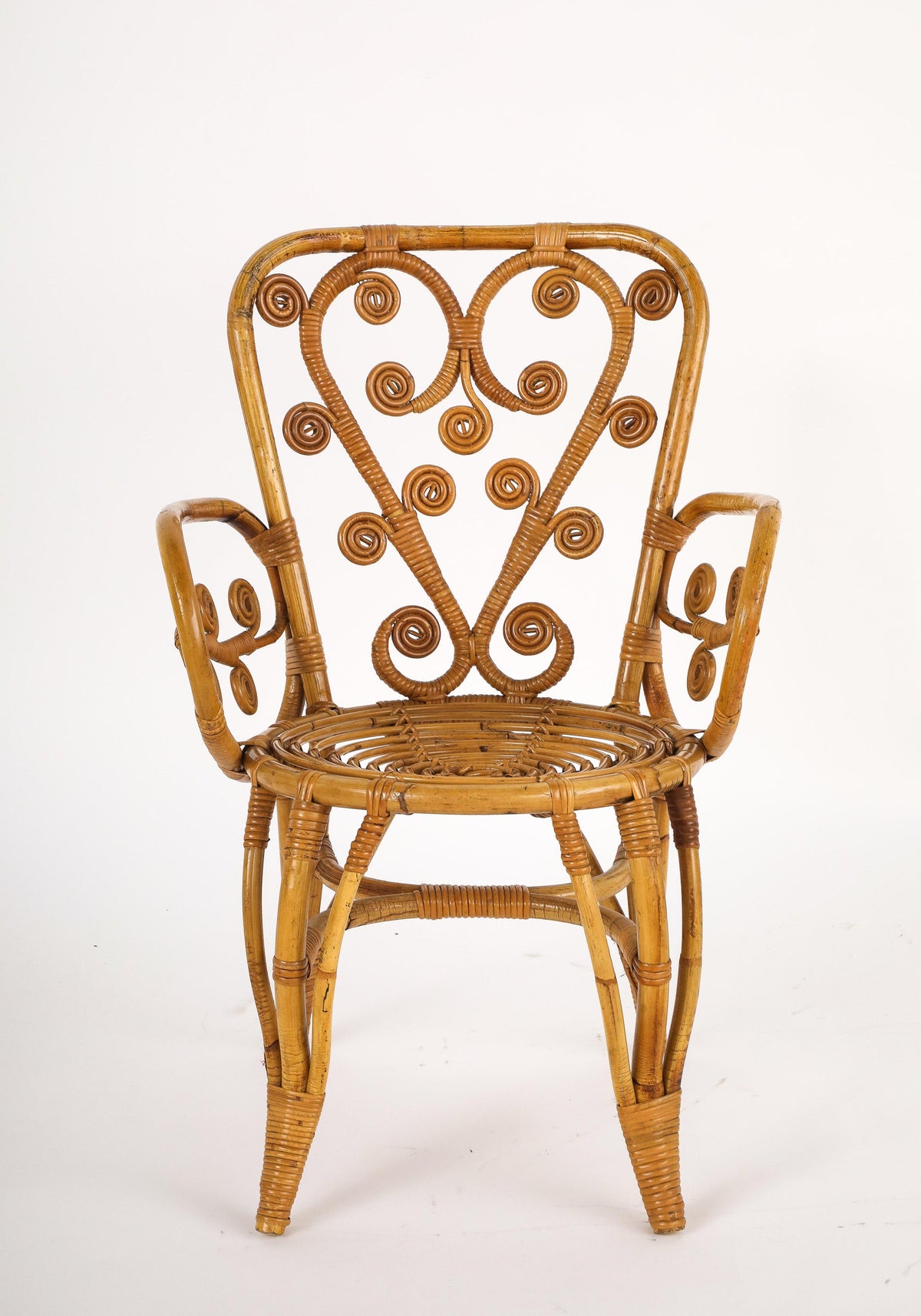 Italian 1950's Bamboo Armchair