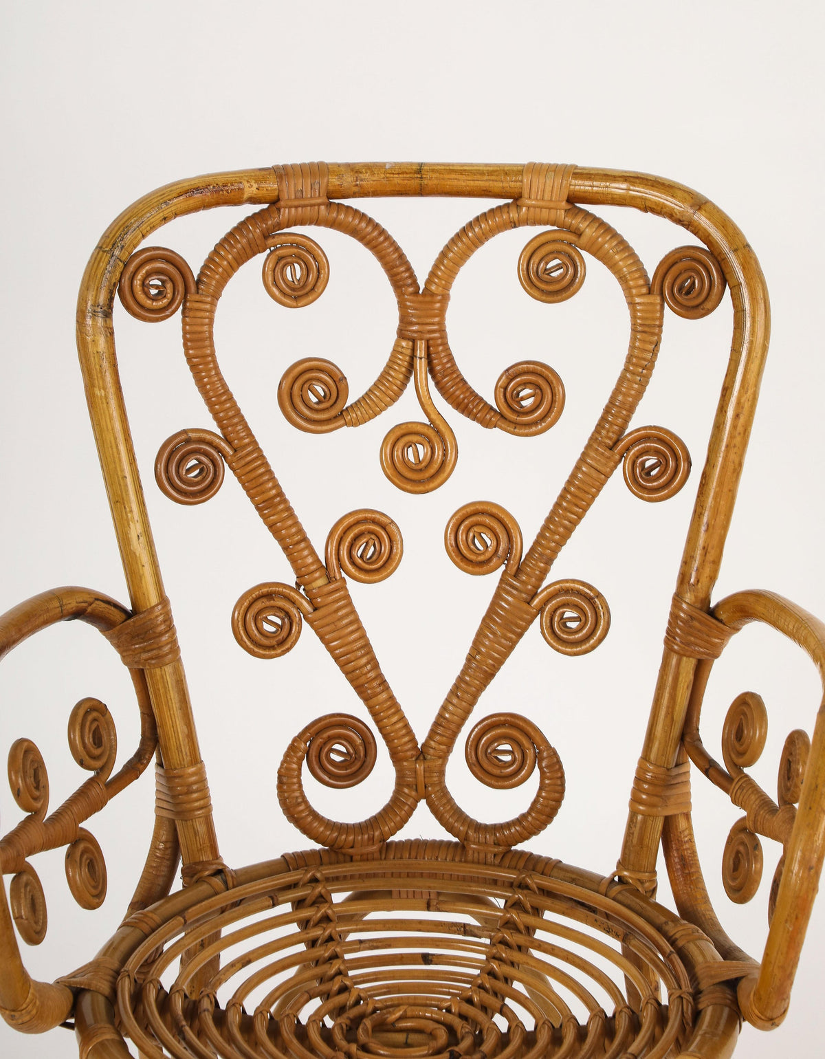Italian 1950's Bamboo Armchair