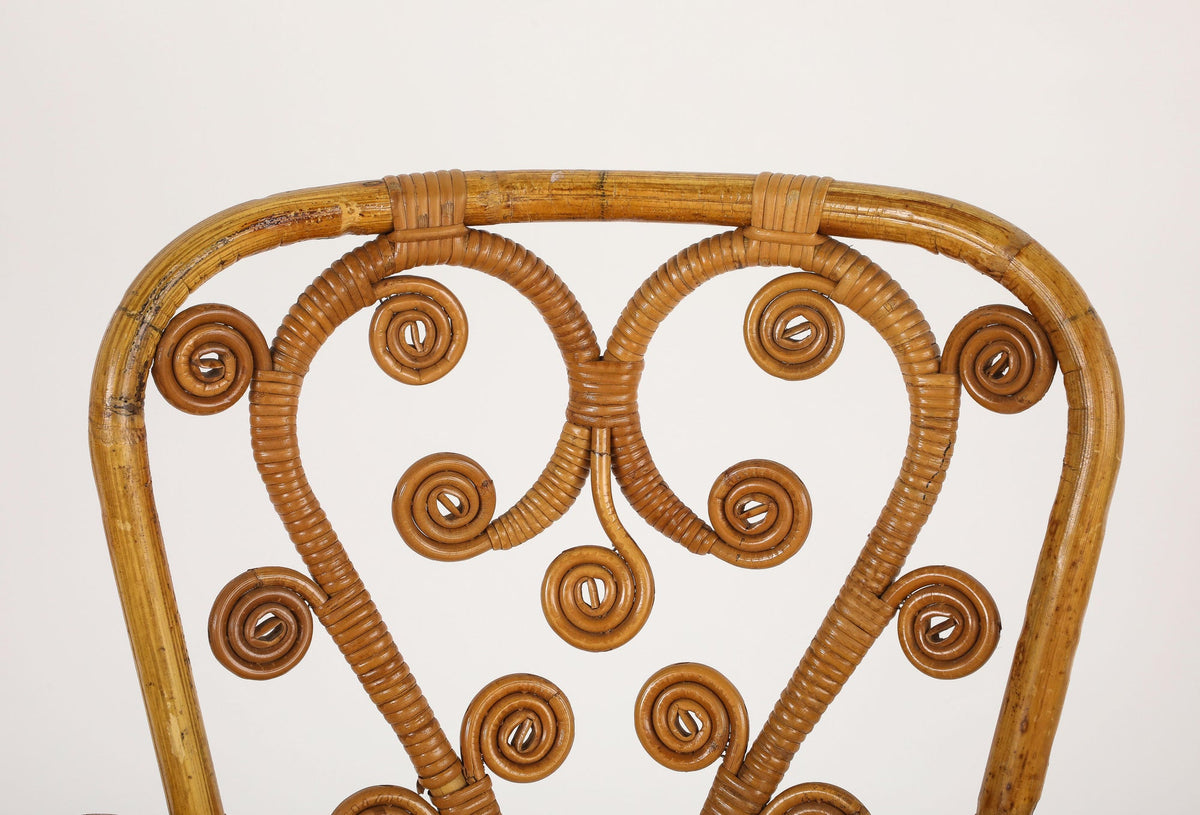 Italian 1950's Bamboo Armchair