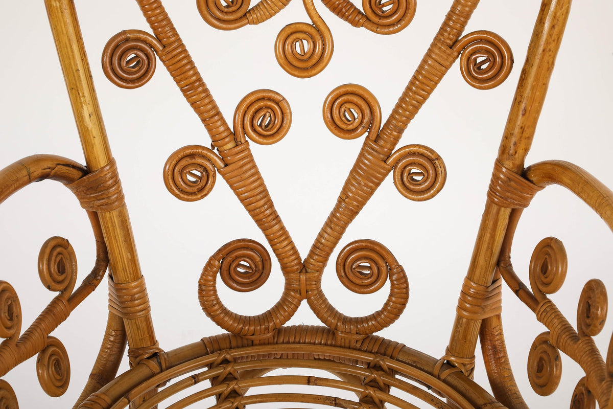 Italian 1950's Bamboo Armchair