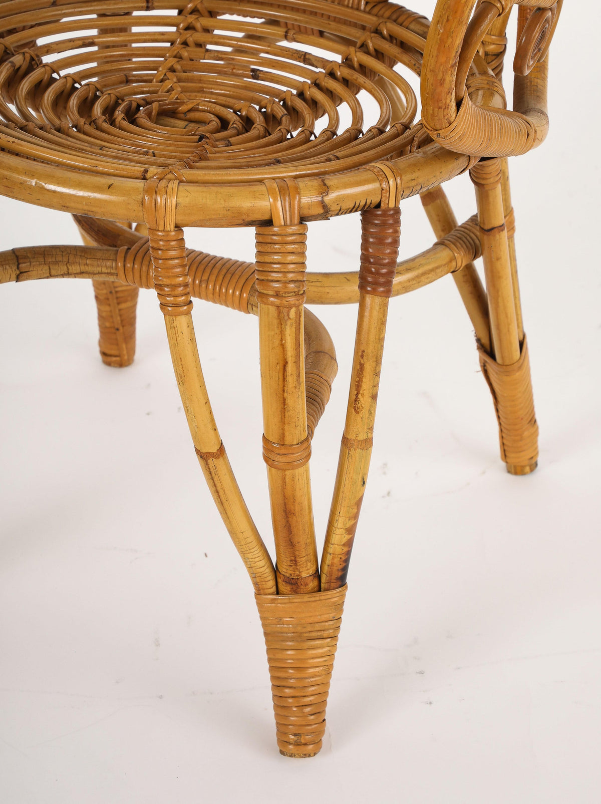 Italian 1950's Bamboo Armchair