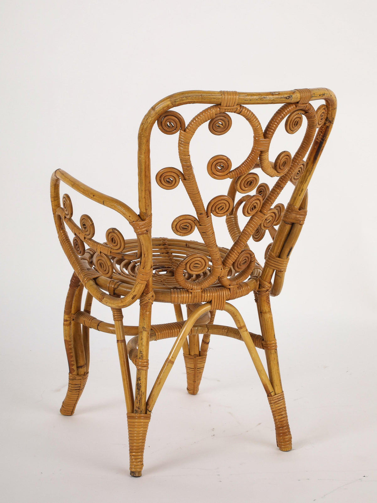 Italian 1950's Bamboo Armchair