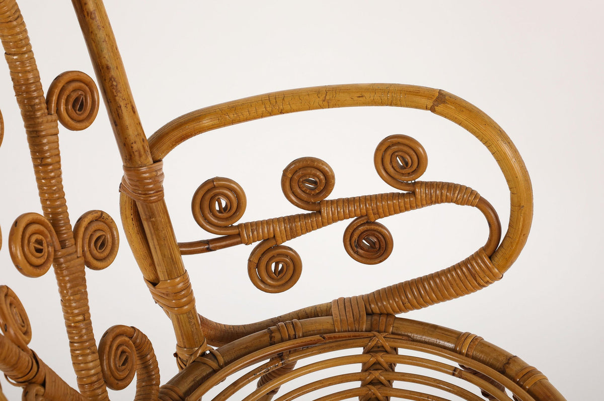 Italian 1950's Bamboo Armchair