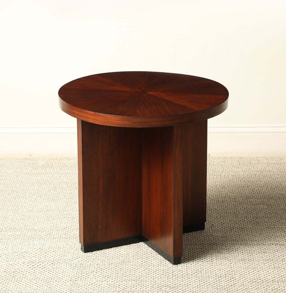 Italian Art Deco Mahogany Side Table, circa 1930