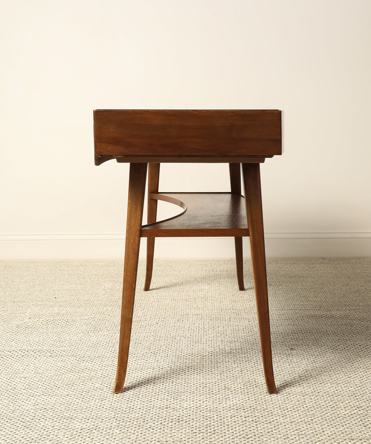 Italian Walnut Writing Desk, circa 1950