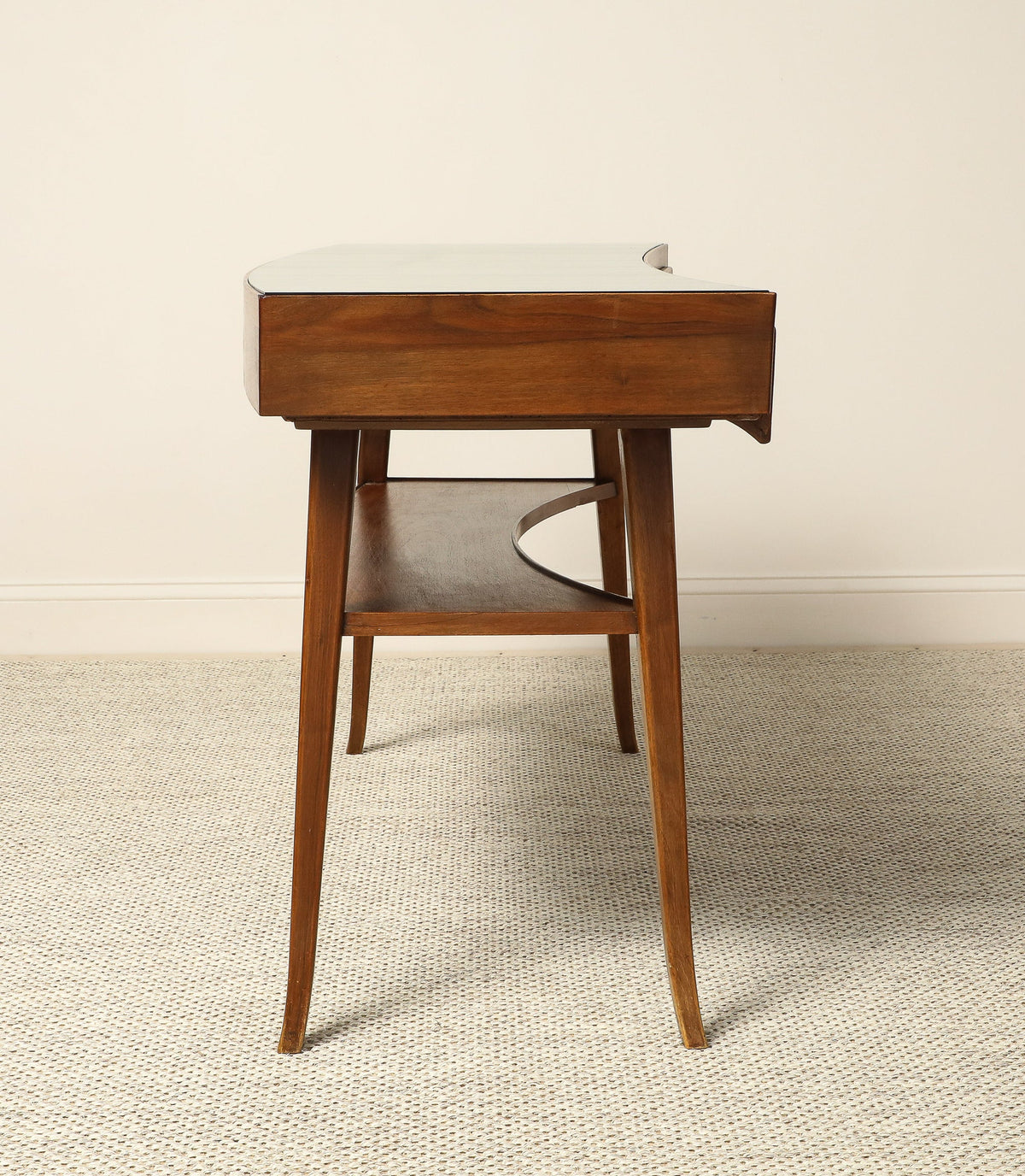 Italian Walnut Writing Desk, circa 1950