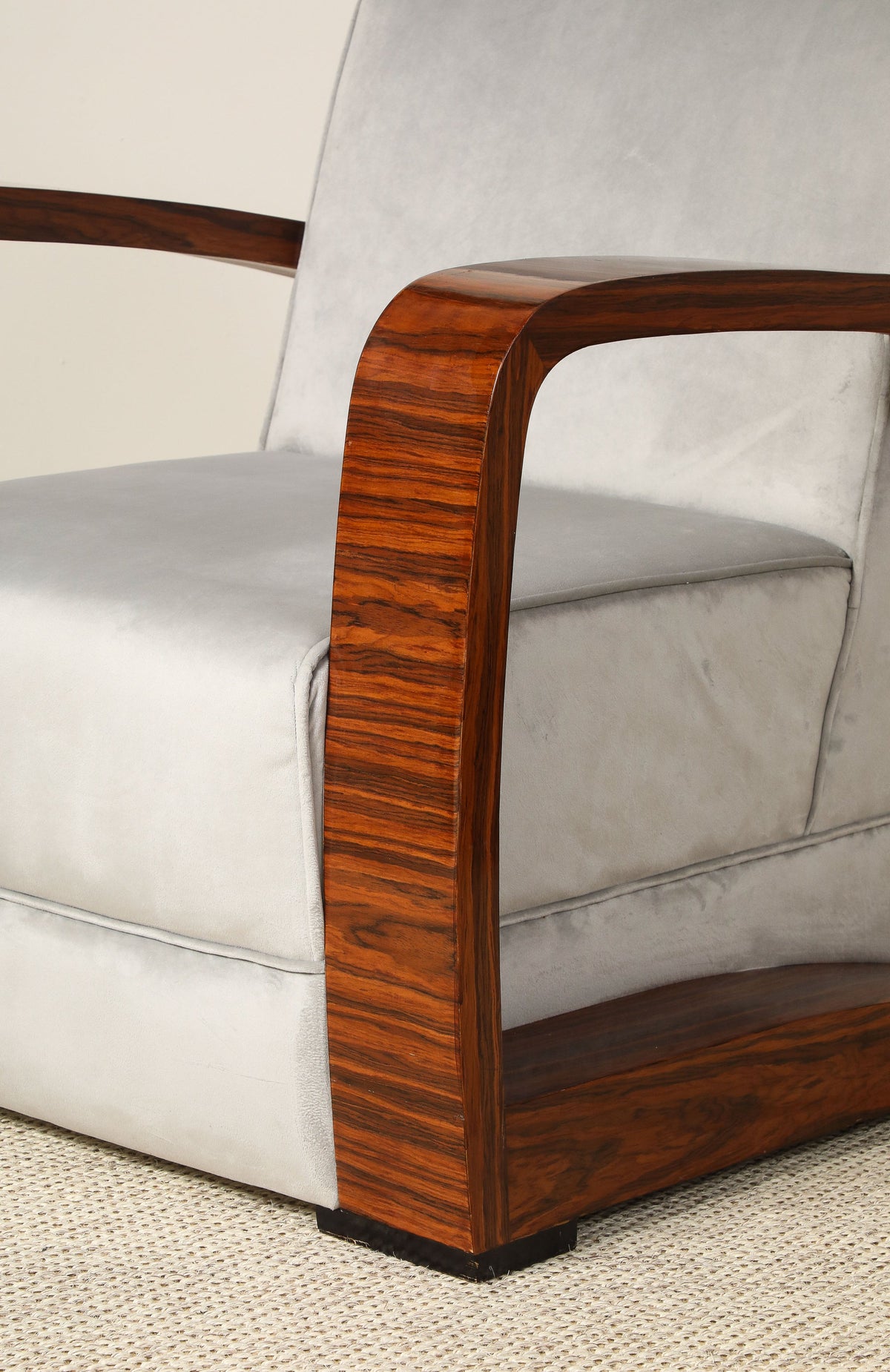 Pair of Italian Moderne Lounge Chairs