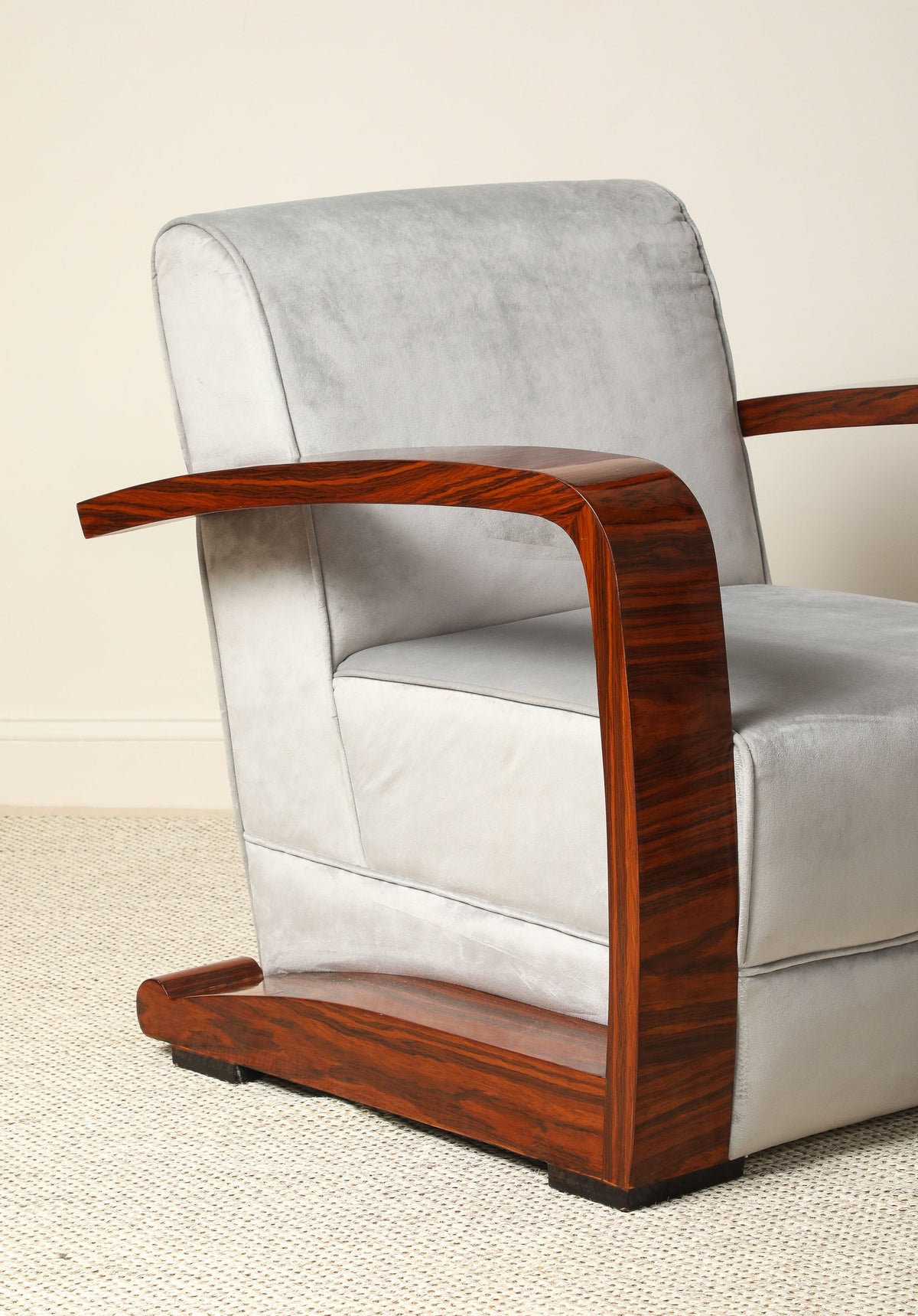 Pair of Italian Moderne Lounge Chairs