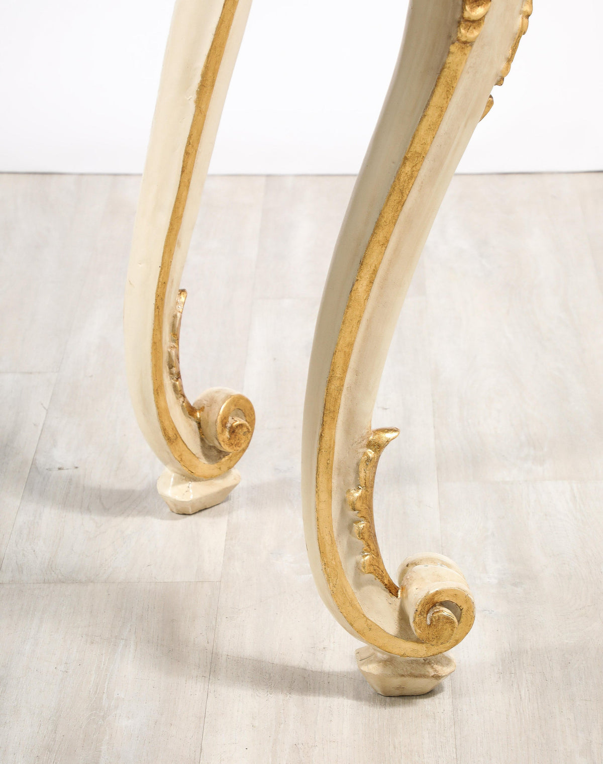 Italian Rococo Carved and Gilded Console with Marble Top, circa 1750