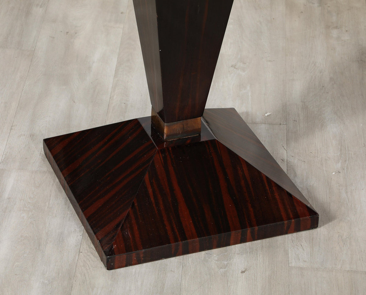 Dramatic Macassar Ebony Pedestals with High Gloss Finish, Italy, 1970