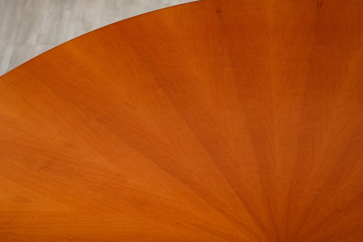1970 Italian Modernist Maple Dining Table with Sunburst Top