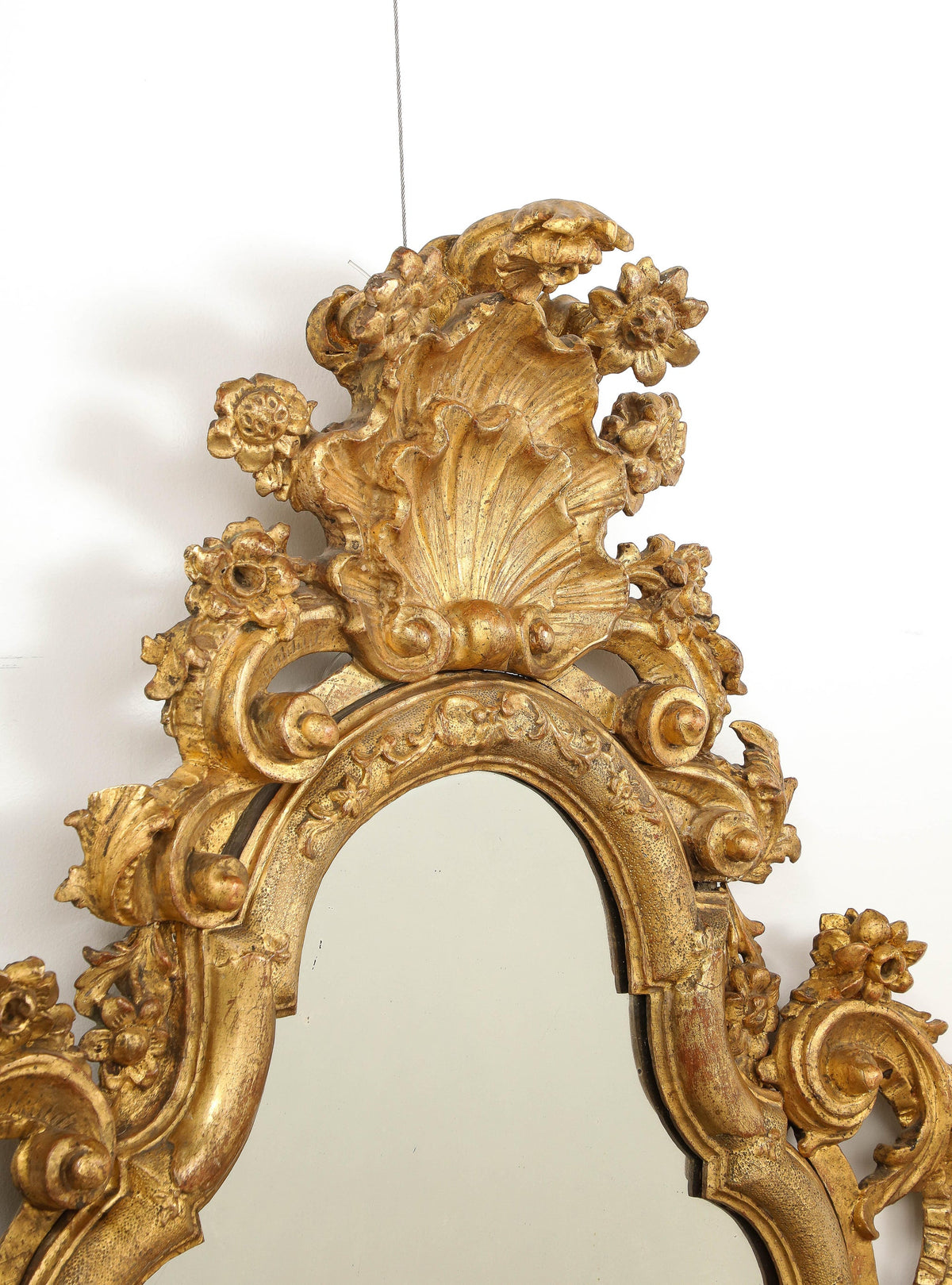 Milanese Gilded Wall Mirror, Rococo, Italy, Circa 1750