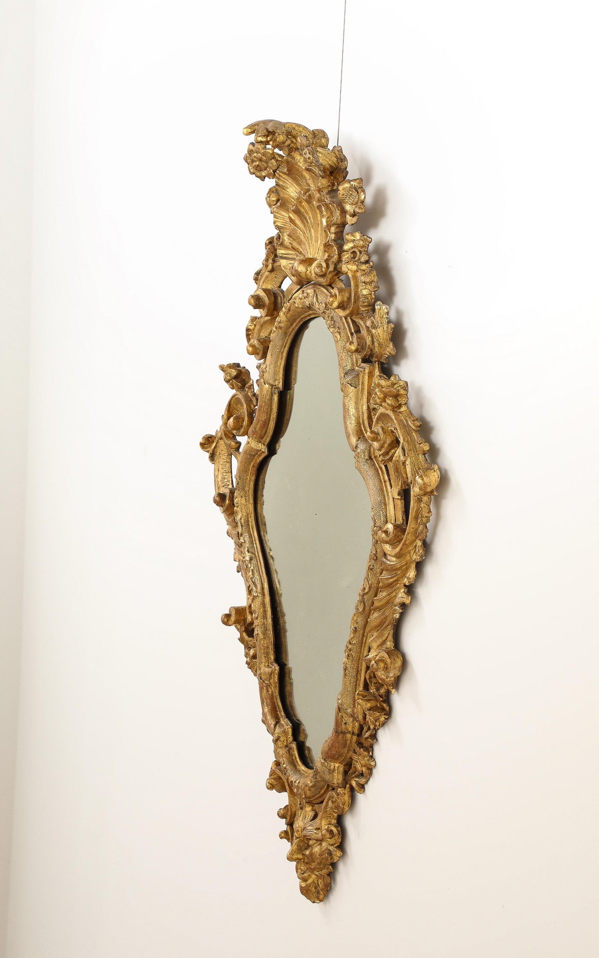 Milanese Gilded Wall Mirror, Rococo, Italy, Circa 1750