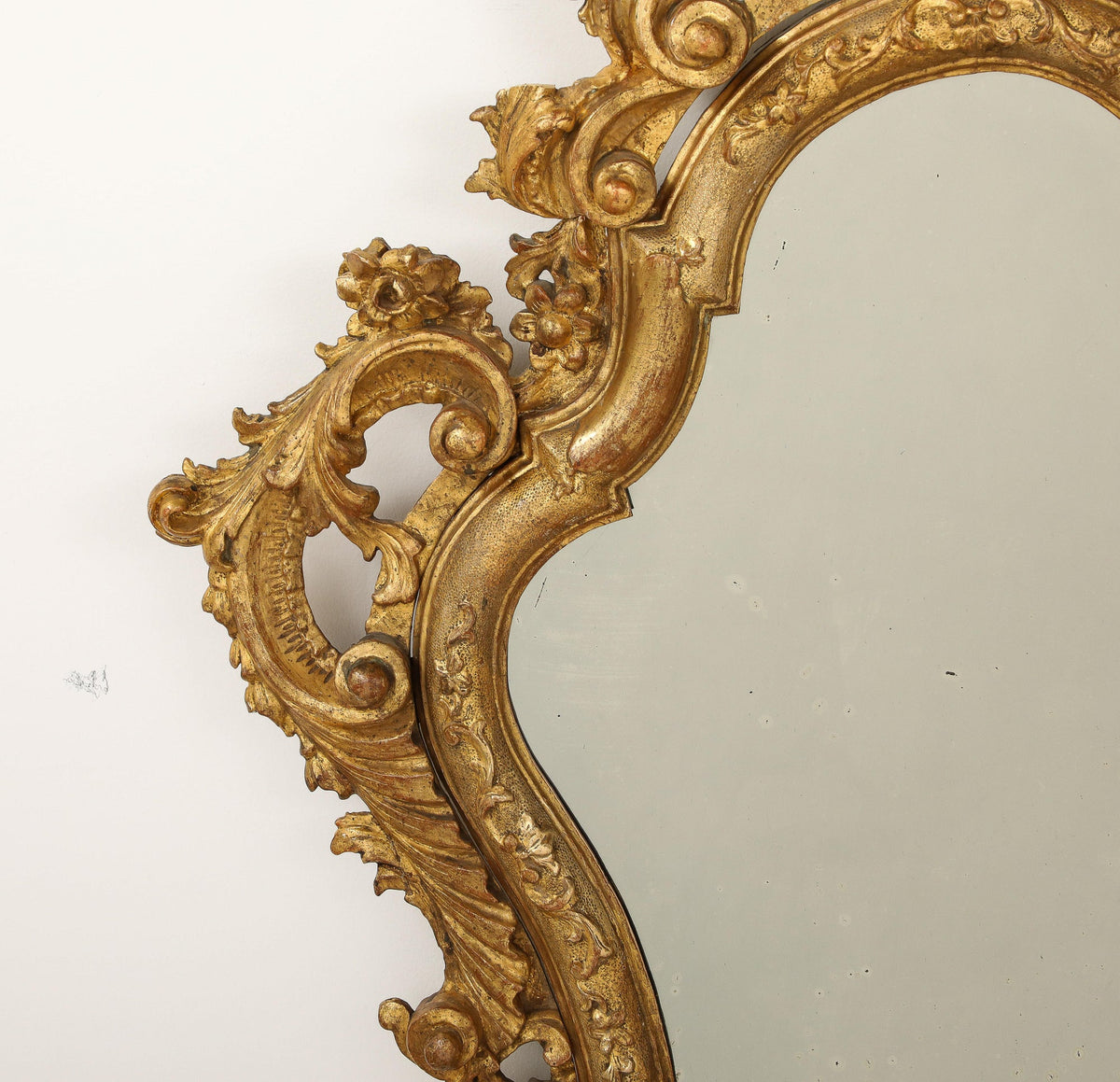 Milanese Gilded Wall Mirror, Rococo, Italy, Circa 1750