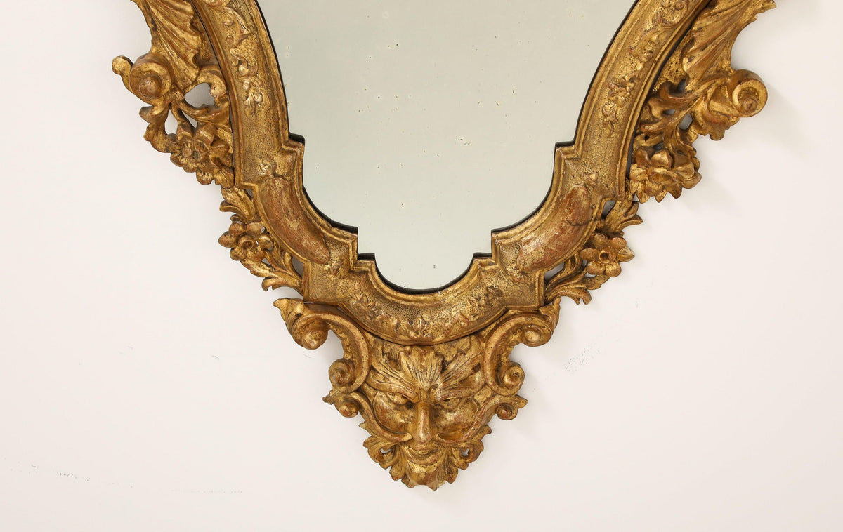 Milanese Gilded Wall Mirror, Rococo, Italy, Circa 1750