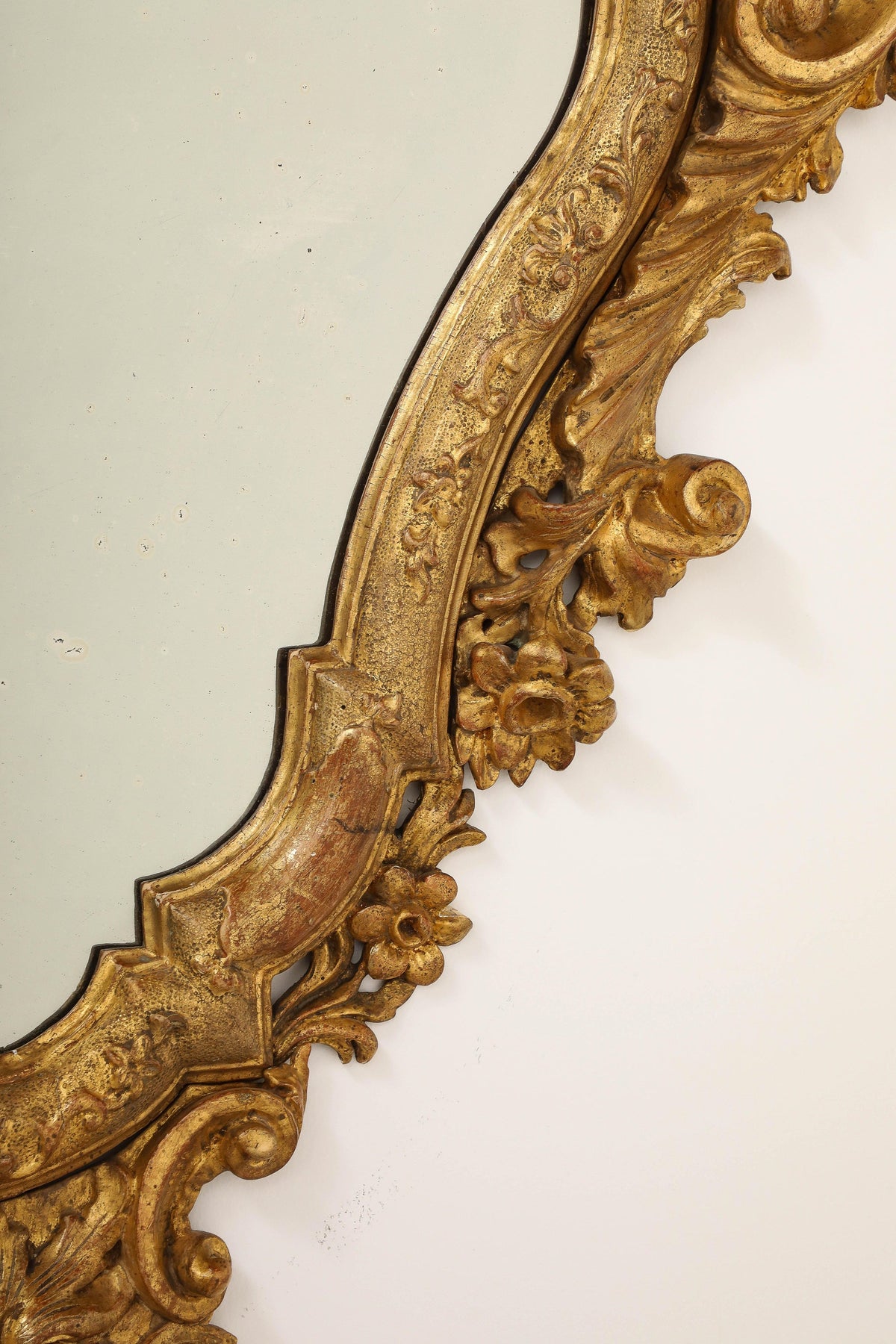 Milanese Gilded Wall Mirror, Rococo, Italy, Circa 1750