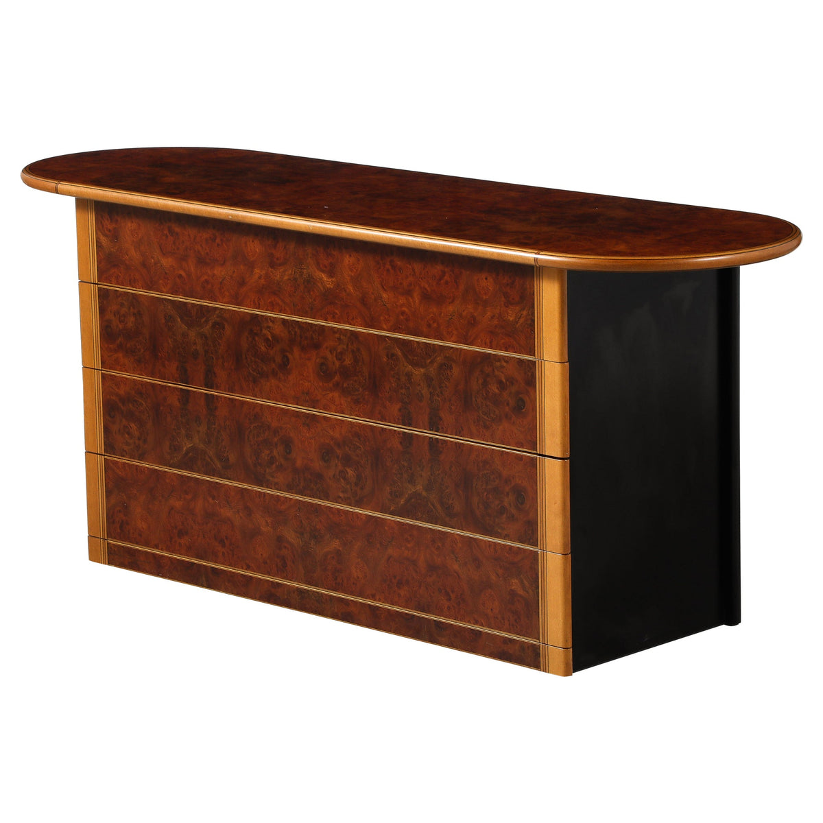 Afra & Tobia Scarpa 'Artona' Commode, Burl Walnut, Italy, 1975