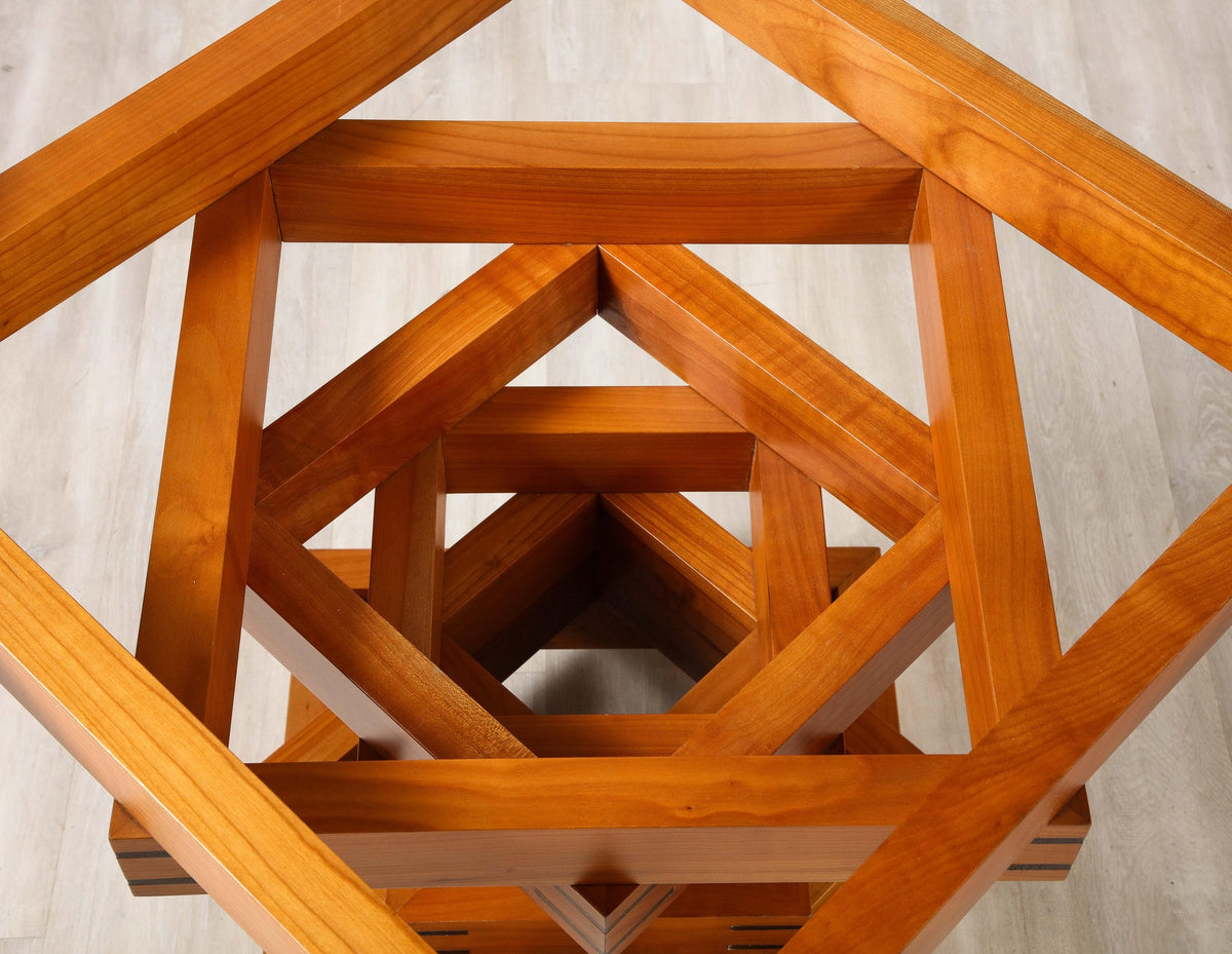 Ferdinando Meccani Corinto Dining Table, Cherry & Wenge, Italy 1978