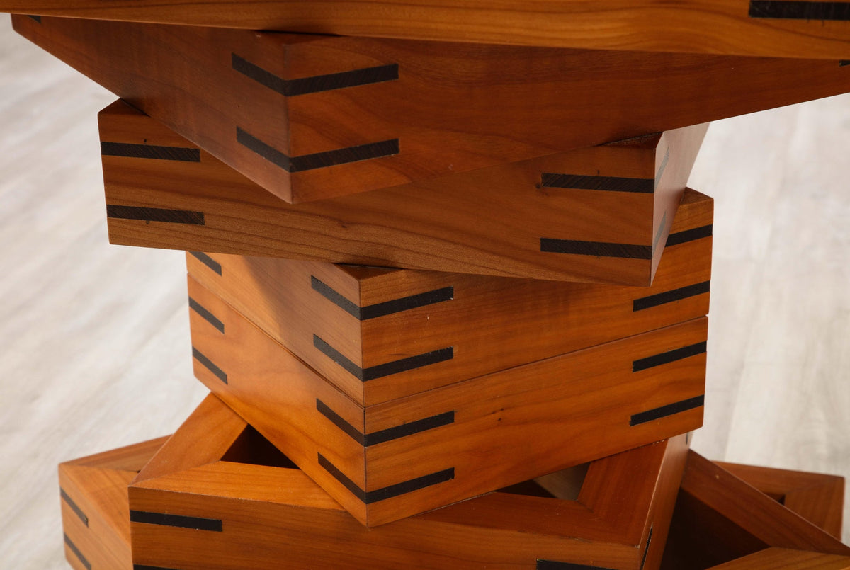 Ferdinando Meccani Corinto Dining Table, Cherry & Wenge, Italy 1978