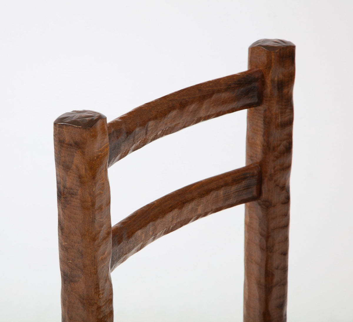 Set of Six Handcrafted Italian Beechwood Dining Chairs, 1940s