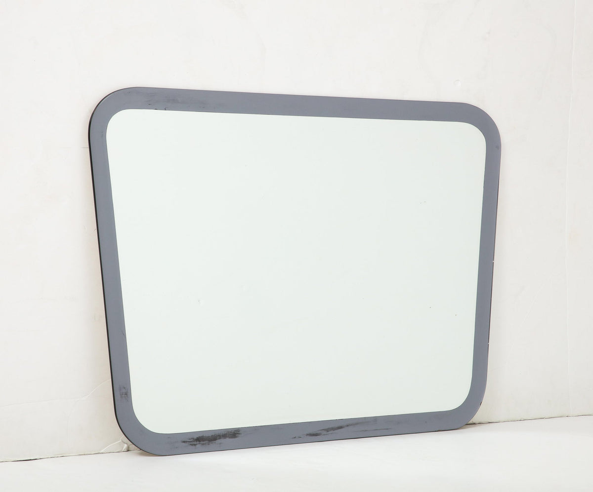 Metalvetro Galvorame Wall Mirror, Silver Border, Italy, 1967