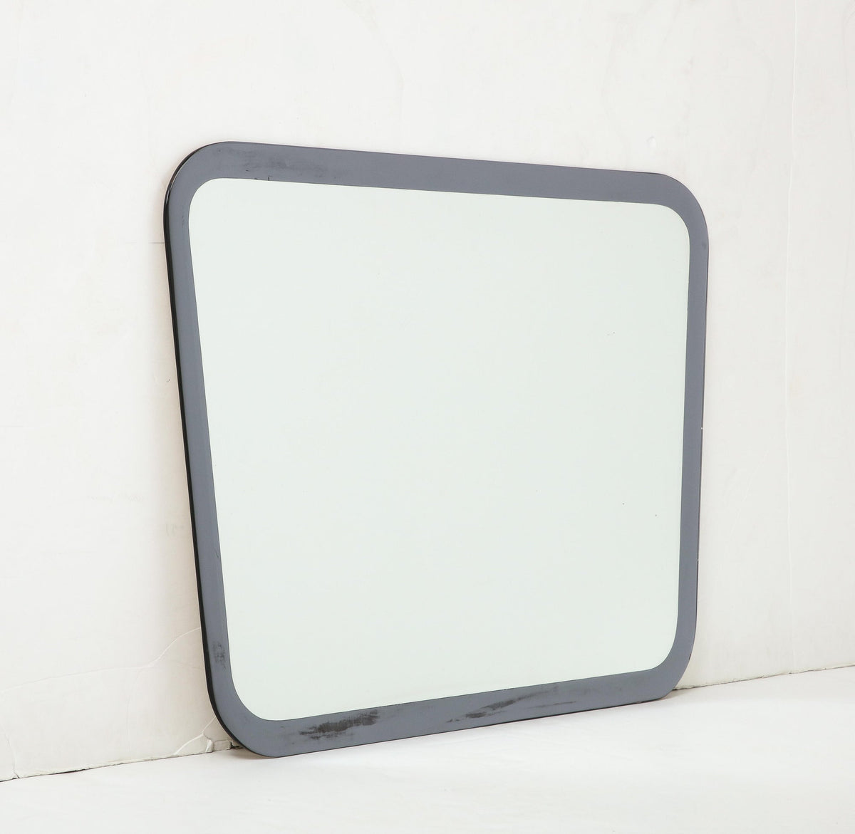 Metalvetro Galvorame Wall Mirror, Silver Border, Italy, 1967