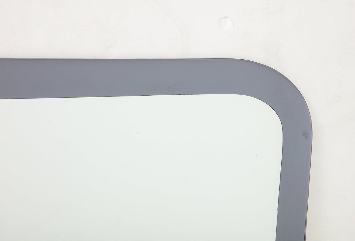 Metalvetro Galvorame Wall Mirror, Silver Border, Italy, 1967
