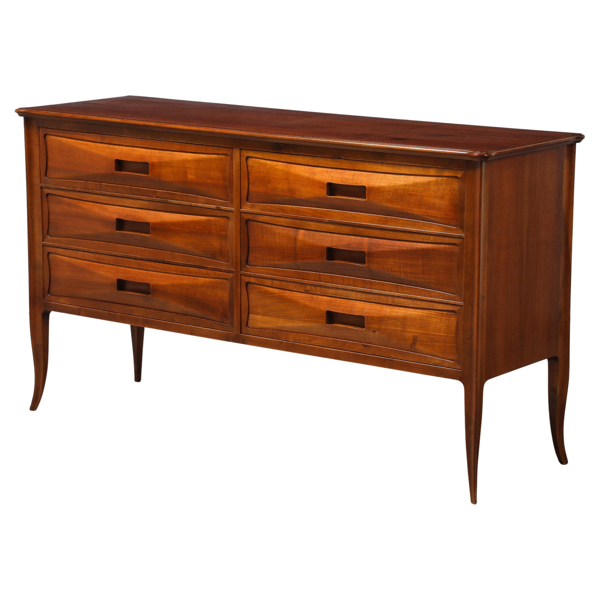 Northern Italian Walnut Commode, Italy, circa 1950